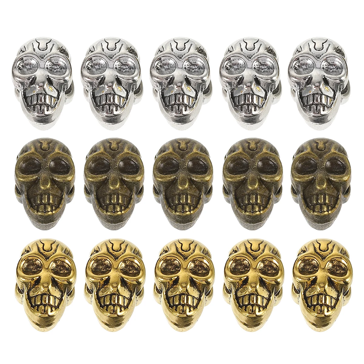 60 шт., бусины в виде черепа из сплава, реалистичный металлический браслет «сделай сам», кулон, изготовление ювелирных изделий, подвески, аксессуары, бусины из сплава с черепом 
60 шт., бусины в виде черепа из сплава, реалистичный металлический браслет «сделай сам», кулон, изготовление ювелирных изделий, подвески, аксессуары, бусины из сплава с черепом
