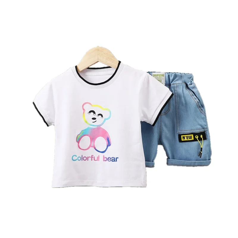 New Summer Fashion Baby Girl Clothes Children Boys Cartoon T-Shirt Shorts 2Pcs/Set Toddler Casual Sport Clothing Kids Tracksuits
New Summer Fashion Baby Girl Clothes Children Boys Cartoon T-Shirt Shorts 2Pcs/Set Toddler Casual Sport Clothing Kids Tracksuits