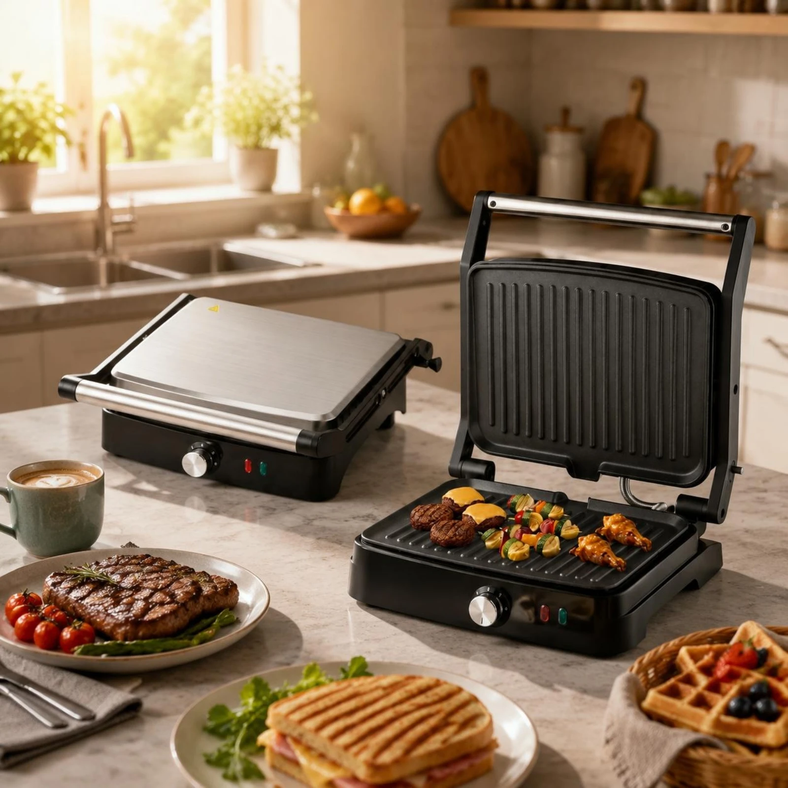 Sandwich Grill 220V Electric Grill Press Countertop Appliance Temperature Control Adjustable Heat for Party
Sandwich Grill 220V Electric Grill Press Countertop Appliance Temperature Control Adjustable Heat for Party
