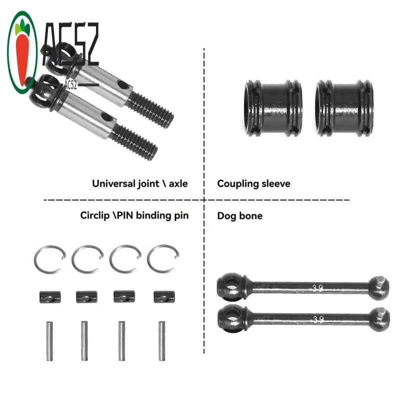 AC52-Two-Stage Cvd Kit Universal Joint Three-Stick Kit For Tt02 Xv01 Xv02 Rc Automotive Upgrade Parts
AC52-Two-Stage Cvd Kit Universal Joint Three-Stick Kit For Tt02 Xv01 Xv02 Rc Automotive Upgrade Parts