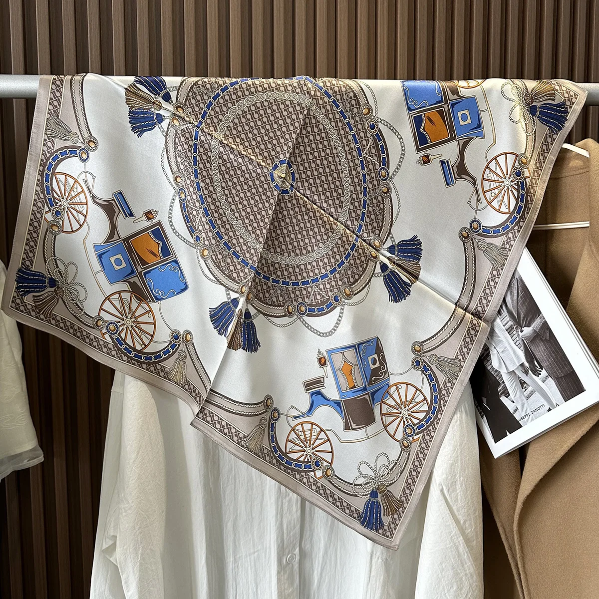 68 см ретро шарф с цветочным принтом женский весенне-летний тонкий шарф из искусственного шелка модный универсальный платок шаль 
68 см ретро шарф с цветочным принтом женский весенне-летний тонкий шарф из искусственного шелка модный универсальный платок шаль