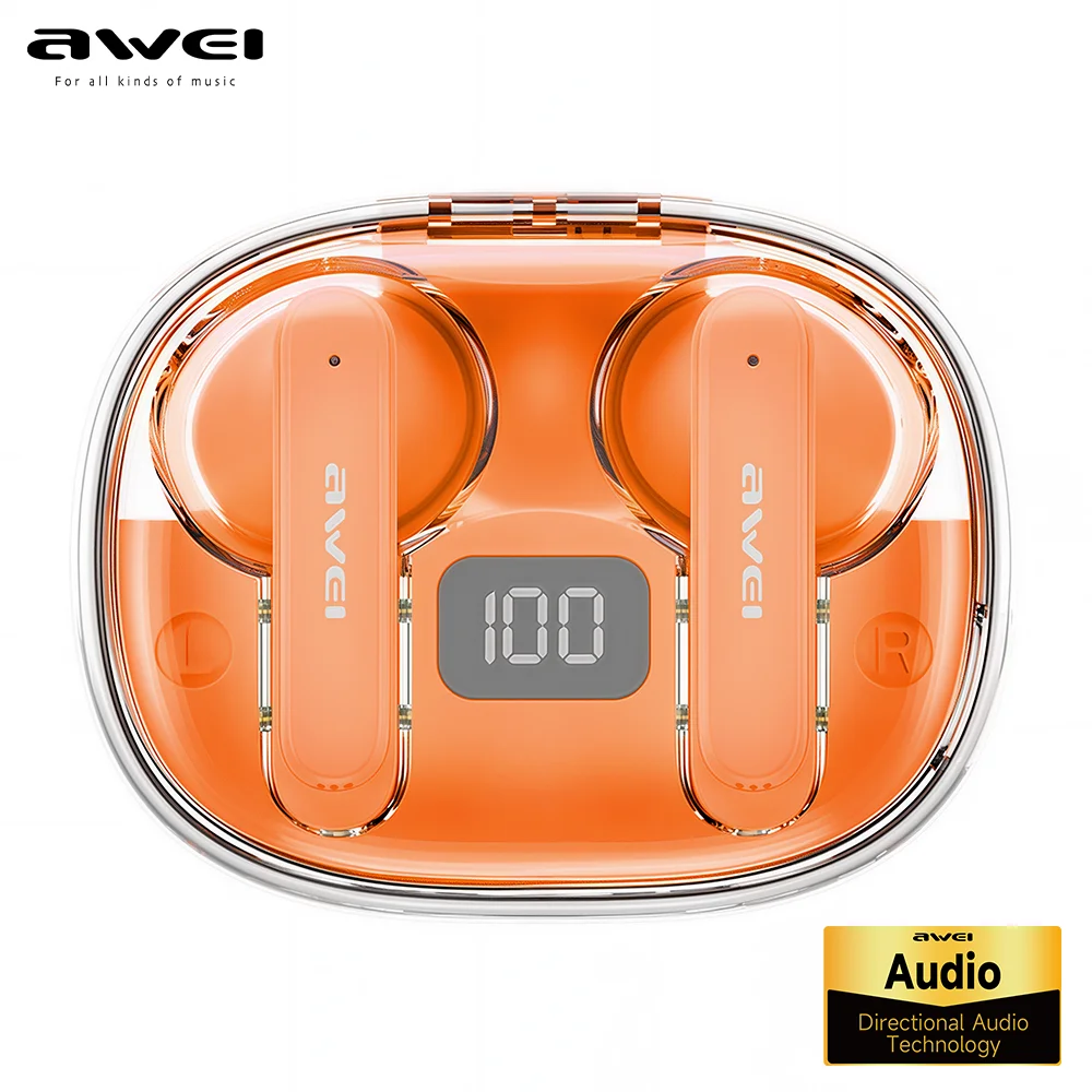 Awei T86 ENC Noise Canceling Earphones Wireless Bluetooth Earbuds HiFi Stereo Headphones with Digital Display Charging Case
Awei T86 ENC Noise Canceling Earphones Wireless Bluetooth Earbuds HiFi Stereo Headphones with Digital Display Charging Case