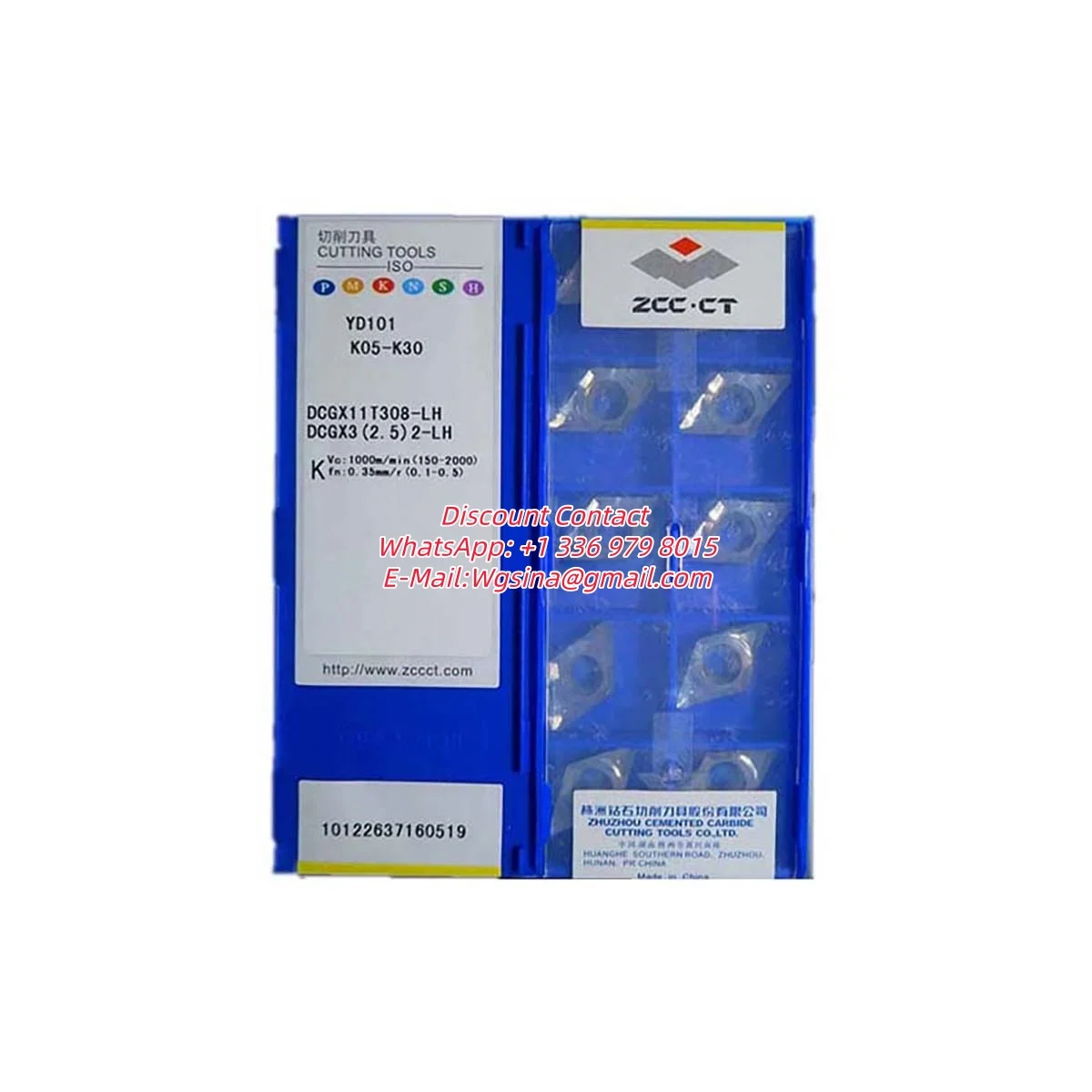 Твердосплавная токарная пластина DCGX - покрытие YD101 для обработки стали/чугуна на станках с ЧПУ, геометрия LC/LH, радиус углов 0,2-0,8 мм
Твердосплавная токарная пластина DCGX - покрытие YD101 для обработки стали/чугуна на станках с ЧПУ, геометрия LC/LH, радиус углов 0,2-0,8 мм