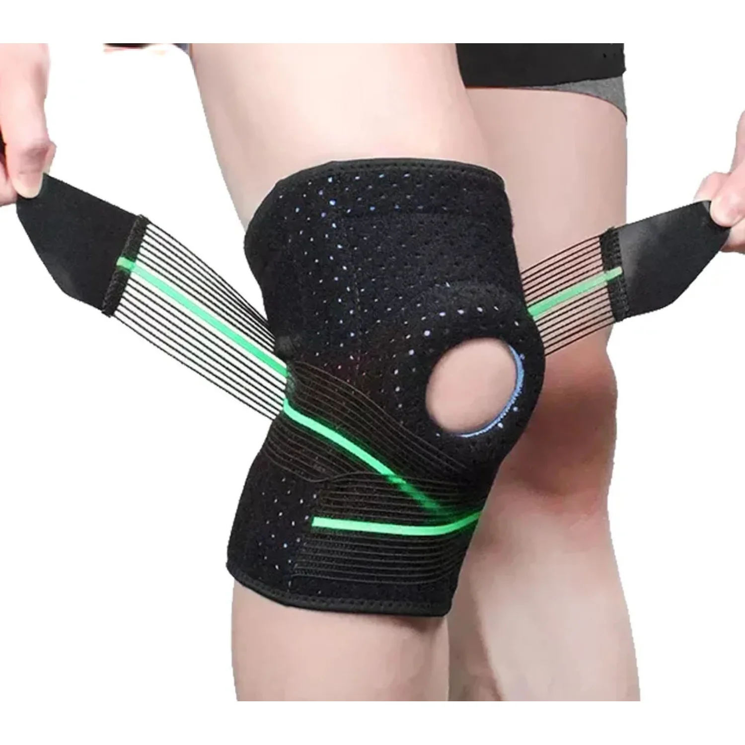 1PCS Knee Brace Professional Sports Safety Knee Support Knee Gel Pad Guard Protector bandage Strap joelheira
1PCS Knee Brace Professional Sports Safety Knee Support Knee Gel Pad Guard Protector bandage Strap joelheira