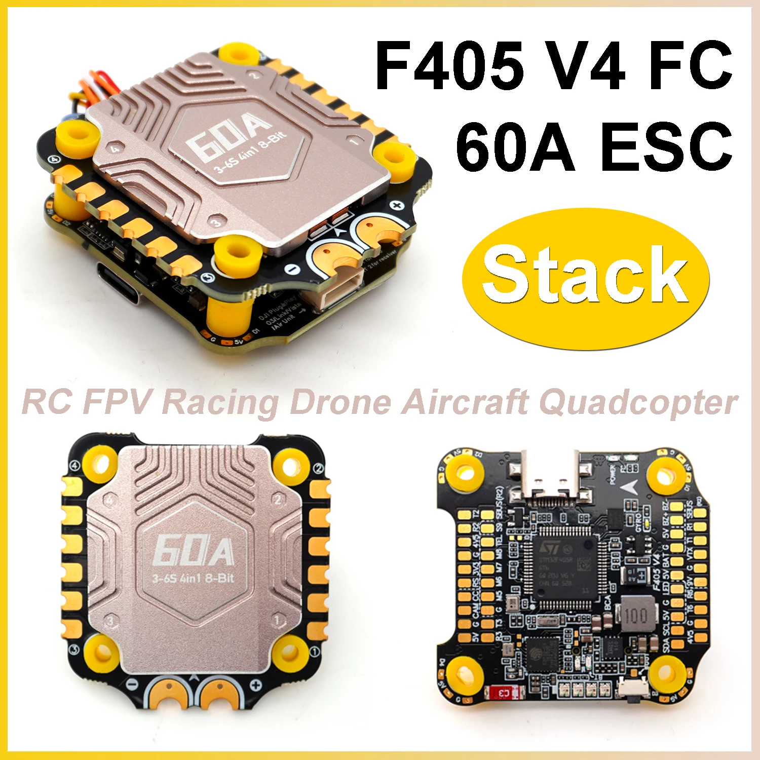 F405 V4 FC Flight Controller BLS 60A 30x30 4-in-1 ESC Stack Set 3-6S For RC FPV Racing Drone Aircraft Quadcopter DIY Model Parts
F405 V4 FC Flight Controller BLS 60A 30x30 4-in-1 ESC Stack Set 3-6S For RC FPV Racing Drone Aircraft Quadcopter DIY Model Parts