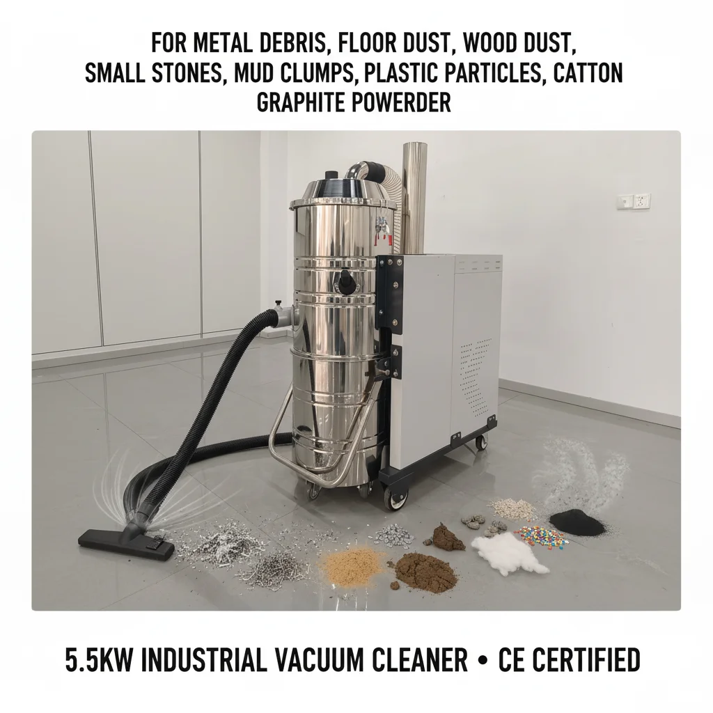 Large Electric Manual Heavy-Duty Mobile Industrial Vacuum Cleaner with Cyclone+HEPA Filter High-Power 100L Capacity
Large Electric Manual Heavy-Duty Mobile Industrial Vacuum Cleaner with Cyclone+HEPA Filter High-Power 100L Capacity