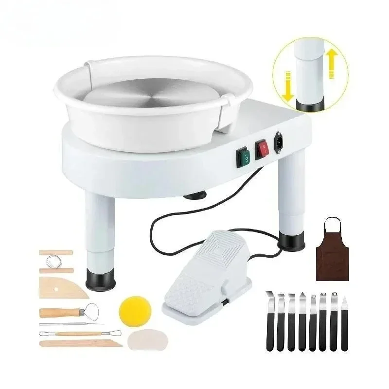 Электрическое гончарное колесо 25 см 30 см с ножной педалью и инструментами для формирования керамической глины DIY Crafting
Электрическое гончарное колесо 25 см 30 см с ножной педалью и инструментами для формирования керамической глины DIY Crafting