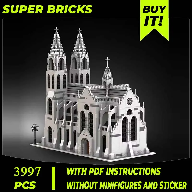 Gothic Cathedral Model Moc Building Block DIY Assembly Modular City Street View Toy For Holiday Gift Technology Brick
Gothic Cathedral Model Moc Building Block DIY Assembly Modular City Street View Toy For Holiday Gift Technology Brick