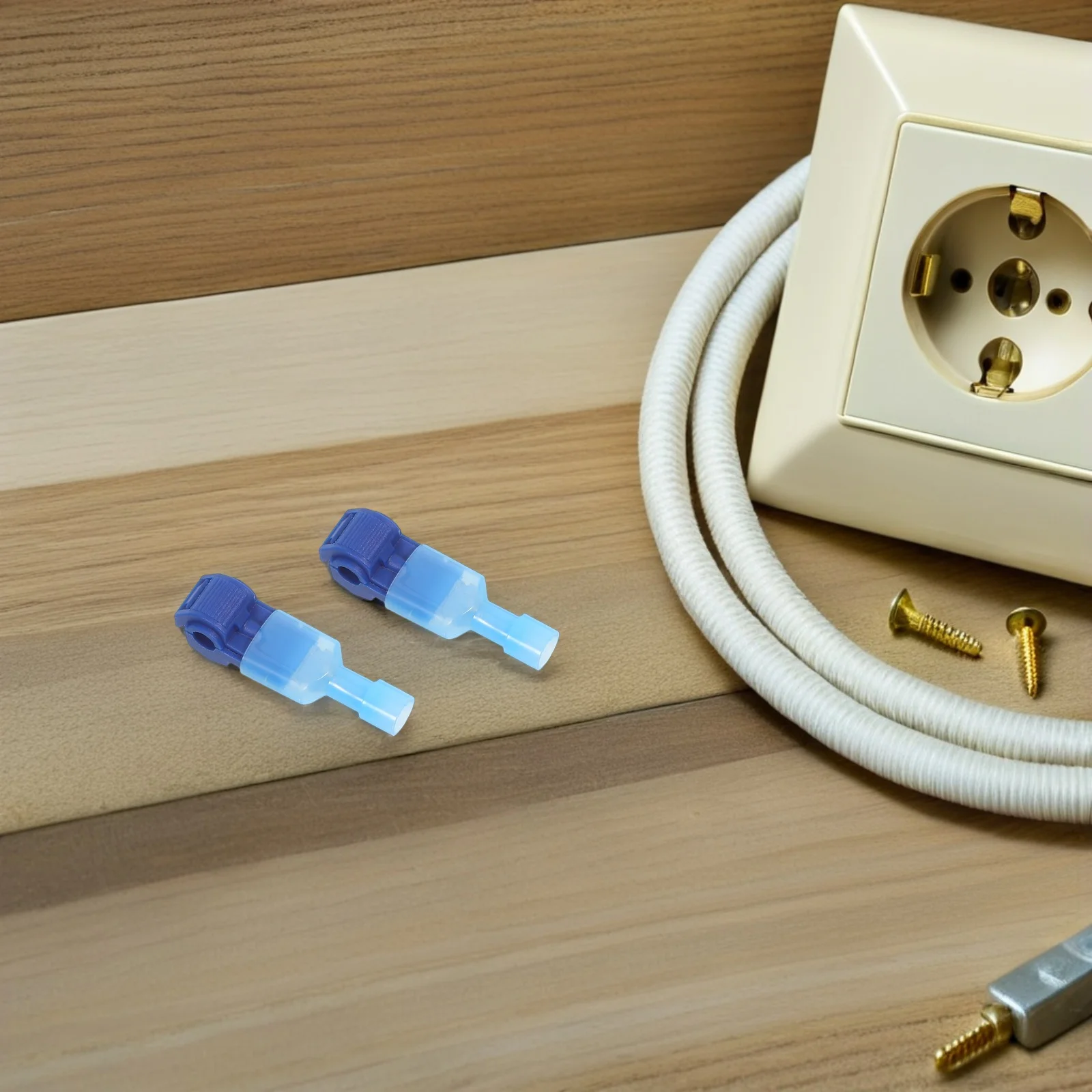 60Pairs T-Tap Wire Connectors Quick Disconnect Electrical Splice Connectors for Soft Wires Home Office Use T-Joint Connector
60Pairs T-Tap Wire Connectors Quick Disconnect Electrical Splice Connectors for Soft Wires Home Office Use T-Joint Connector