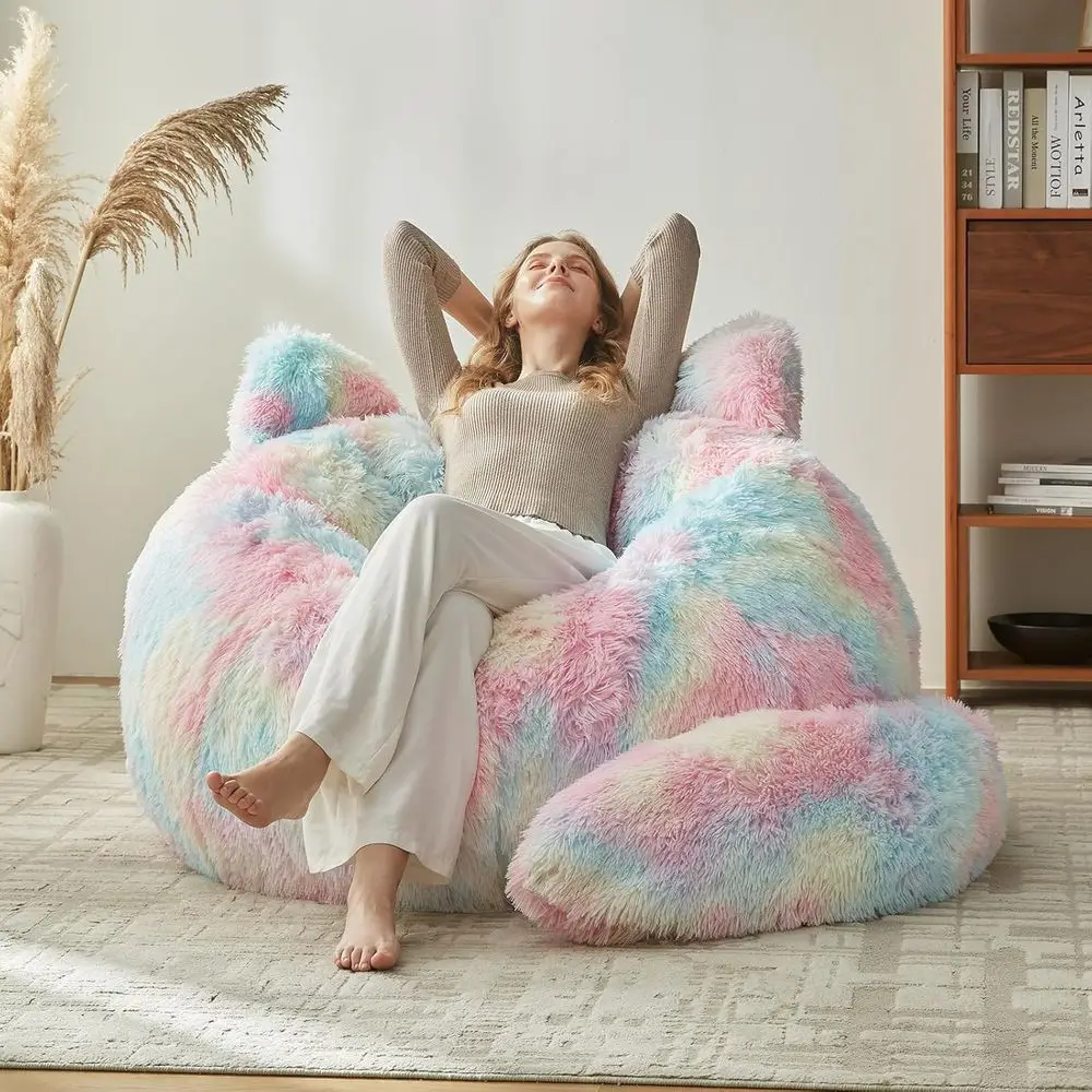 Bean Bag Chair or Adults Teen,Giant Bean Bag Chairs Cat Design,Plush aux ur Beag Couch Comy Accent loor Soa or Reading, Playing,
Bean Bag Chair or Adults Teen,Giant Bean Bag Chairs Cat Design,Plush aux ur Beag Couch Comy Accent loor Soa or Reading, Playing,