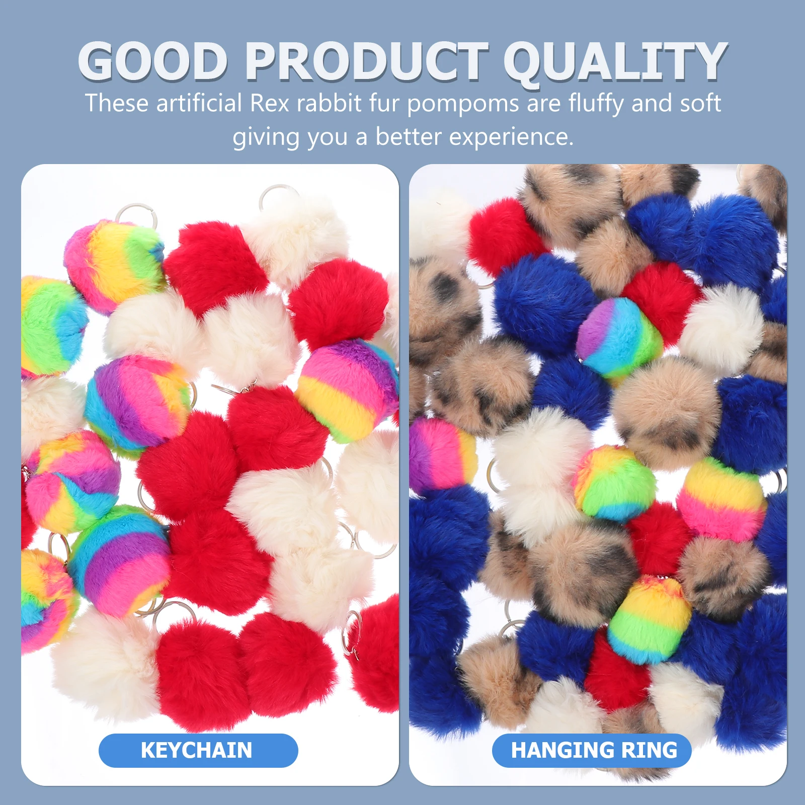 50pcs Faux Pompom Balls Keychain Charms Handbag Pendant Soft Bag Accessories Handbag Tote Key Ring Pendant Ornaments
50pcs Faux Pompom Balls Keychain Charms Handbag Pendant Soft Bag Accessories Handbag Tote Key Ring Pendant Ornaments