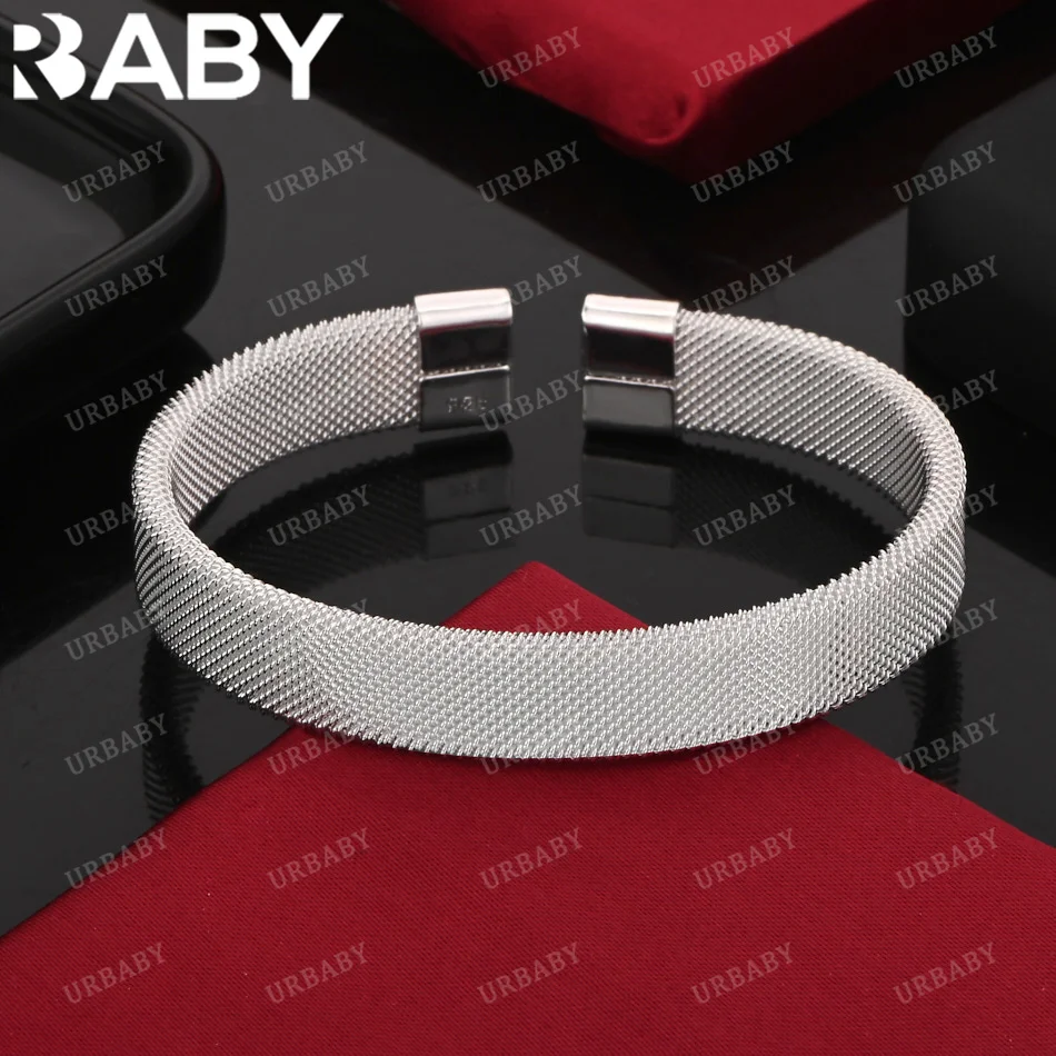 URBABY 925 Sterling Silver Bangle Interlocking And Dense Bracelet For Women Jewelry Fashion Party And Daily Wear
URBABY 925 Sterling Silver Bangle Interlocking And Dense Bracelet For Women Jewelry Fashion Party And Daily Wear