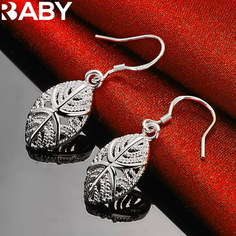 URBABY 925 Sterling Silver Leaf Earrings For Woman Fashion Wedding Engagement Party Charms Jewelry Christmas Gift
URBABY 925 Sterling Silver Leaf Earrings For Woman Fashion Wedding Engagement Party Charms Jewelry Christmas Gift