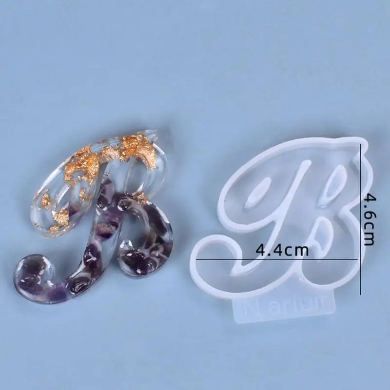 26 Pcs English Letters Silicon Mould A-Z Shaped Resin Mold Handmade Necklaces Pendant Keychain UV Epoxy Mold
26 Pcs English Letters Silicon Mould A-Z Shaped Resin Mold Handmade Necklaces Pendant Keychain UV Epoxy Mold