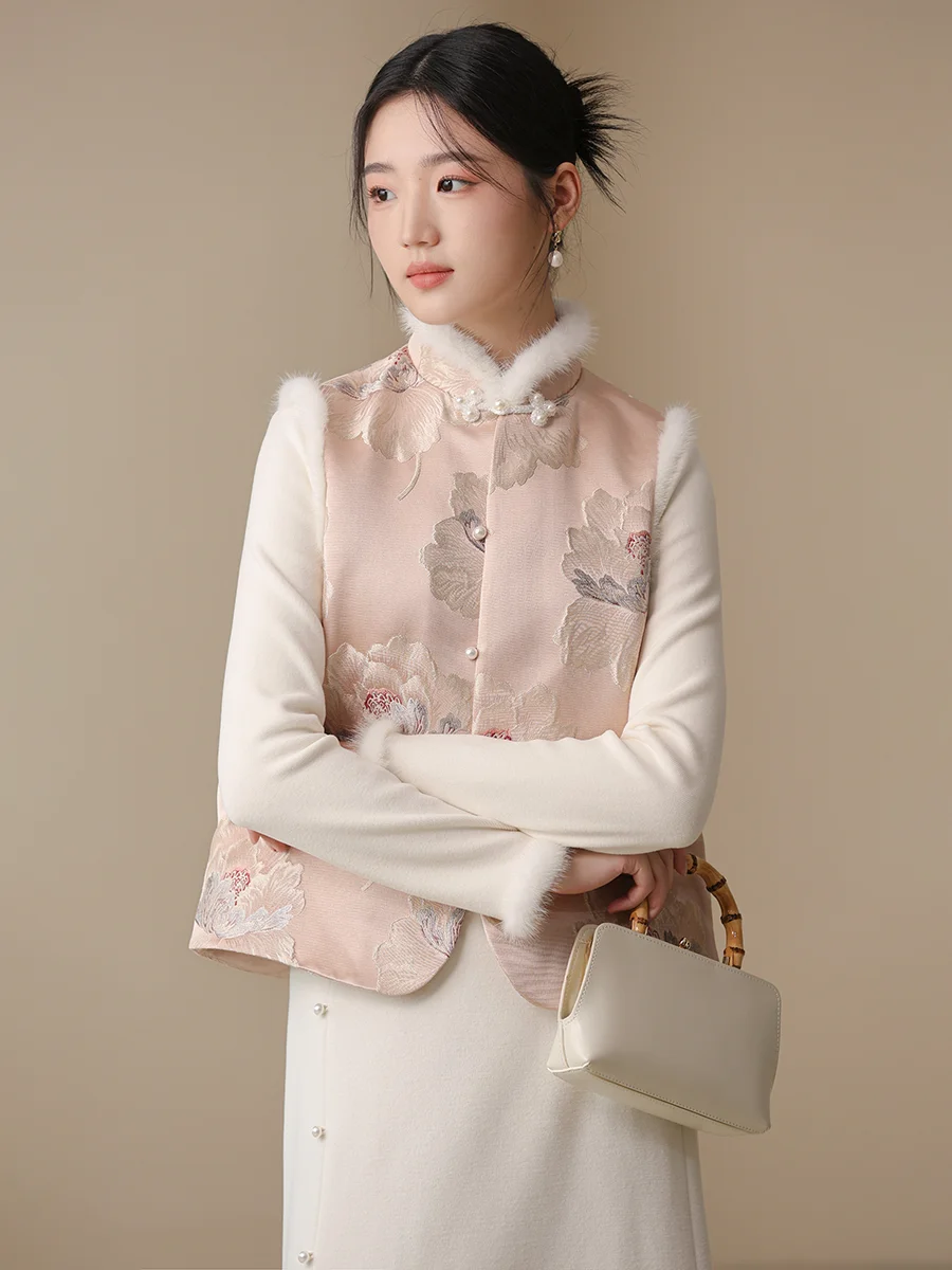 ChuChen Wind Tang Sle Cotton Vest Women's Faion Retro Embroidered Jaet Long Sve Loose Fit Button up Stand Collar
ChuChen Wind Tang Sle Cotton Vest Women's Faion Retro Embroidered Jaet Long Sve Loose Fit Button up Stand Collar