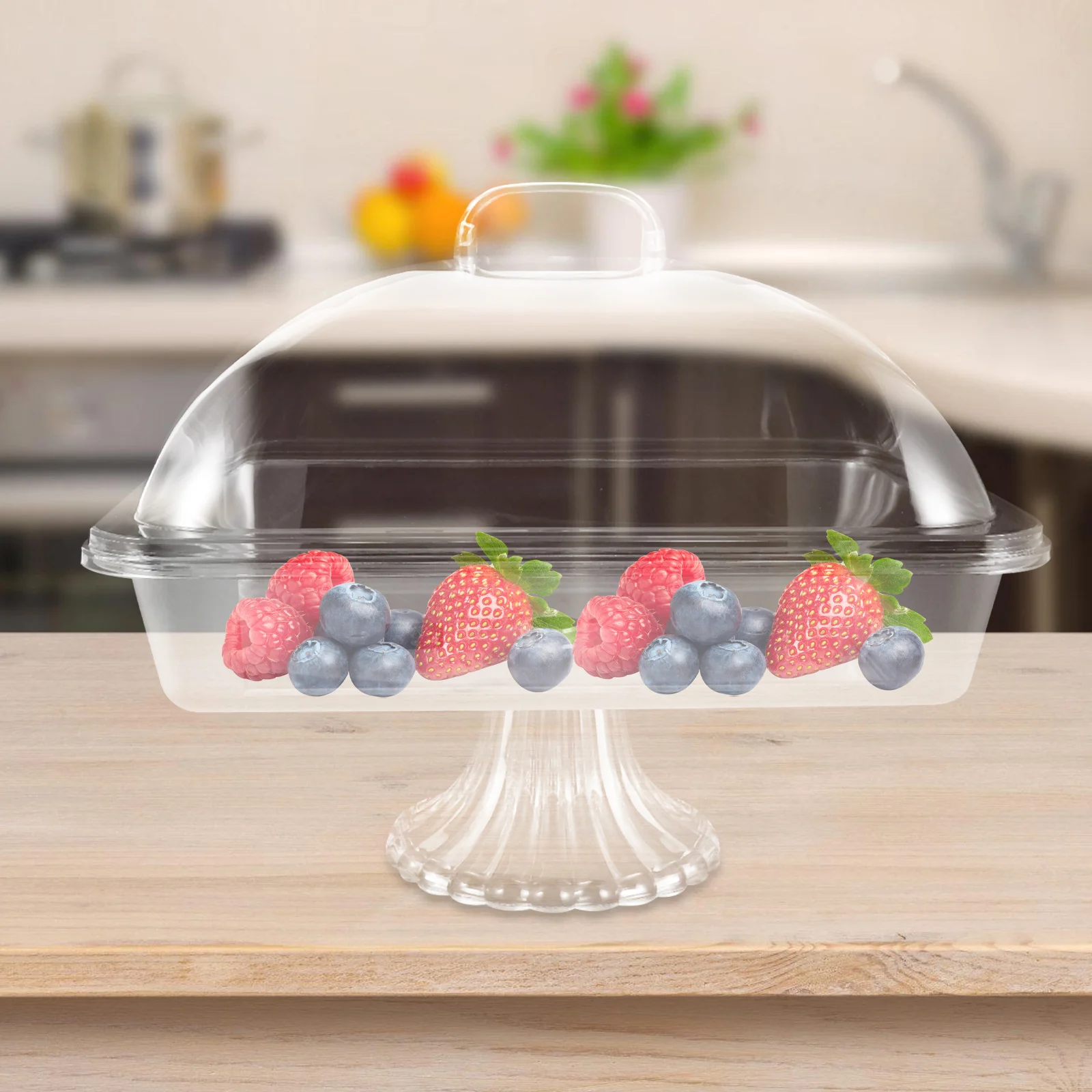 Cold Food Serving Tray Clear Rectangular Chilled Serving Tray With Lid Airtight Buffet Server Platter For Weddings Party
Cold Food Serving Tray Clear Rectangular Chilled Serving Tray With Lid Airtight Buffet Server Platter For Weddings Party