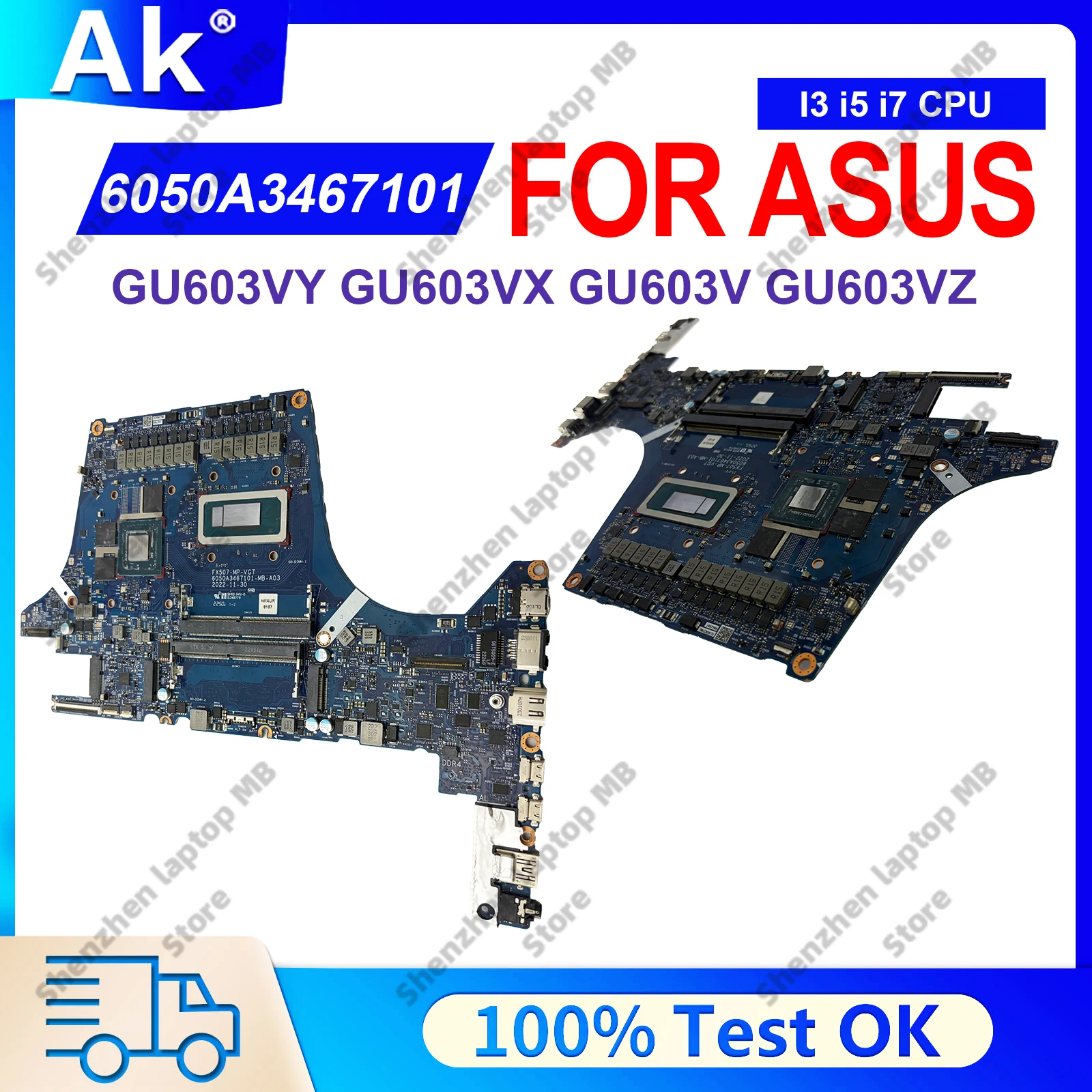 6050A3467101 GU603V Laptop Motherboard For ASUS ROG Zephyrus M16 GU603VY GU603VX GU603VZ Mainboard With 12th Gen i5 i7 i9 fast
6050A3467101 GU603V Laptop Motherboard For ASUS ROG Zephyrus M16 GU603VY GU603VX GU603VZ Mainboard With 12th Gen i5 i7 i9 fast