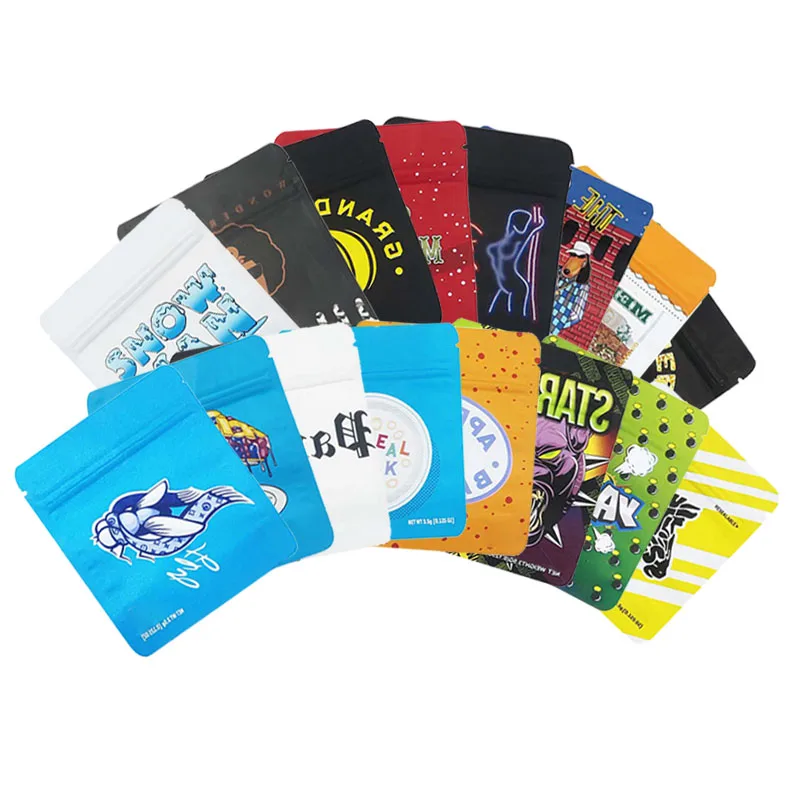 Matte Resealable Zip Lock Edible Candy Cookie Smell Proof Stand Up Pouches Custom Printed 3.5g Plastic Packaging Mylar Bag
Matte Resealable Zip Lock Edible Candy Cookie Smell Proof Stand Up Pouches Custom Printed 3.5g Plastic Packaging Mylar Bag