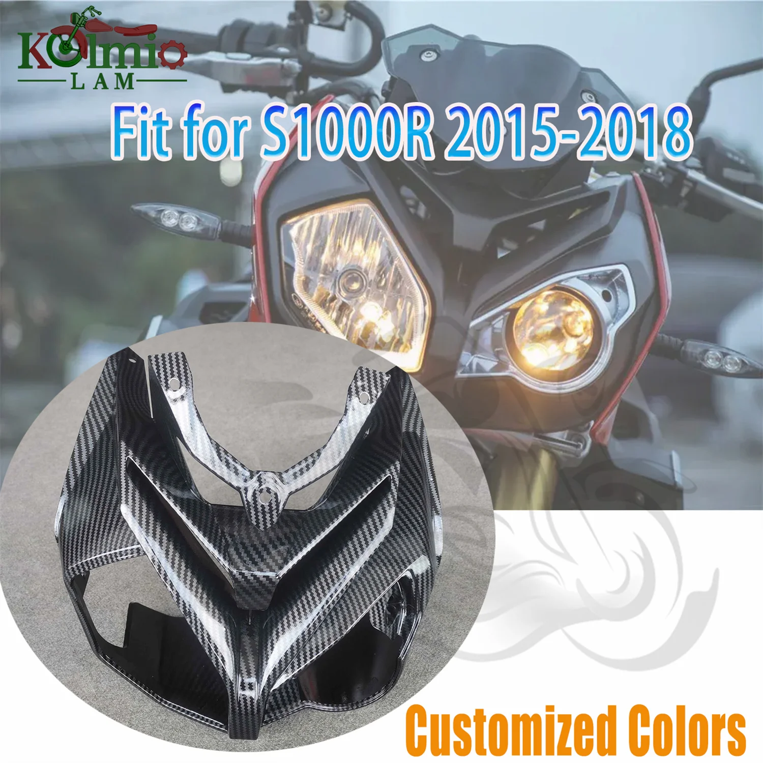 Fit for BMW 2014 - 2019 S1000R S 1000 R Motorcycle Accessories Headlight Front Fairing Nose Cowl 2015 2016 2017 2018
Fit for BMW 2014 - 2019 S1000R S 1000 R Motorcycle Accessories Headlight Front Fairing Nose Cowl 2015 2016 2017 2018