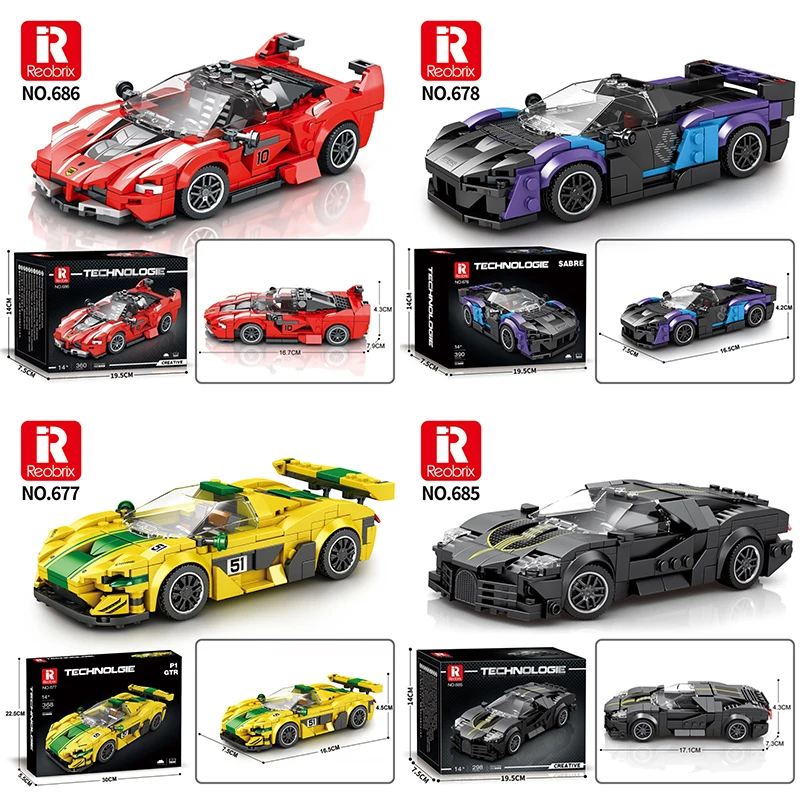 Reobrix Sports Car Roadster 1:24 Model Building Blocks Kit Simulation Racing Vehicle Puzzle Assembly Toy Kid Ornaments Gifts
Reobrix Sports Car Roadster 1:24 Model Building Blocks Kit Simulation Racing Vehicle Puzzle Assembly Toy Kid Ornaments Gifts