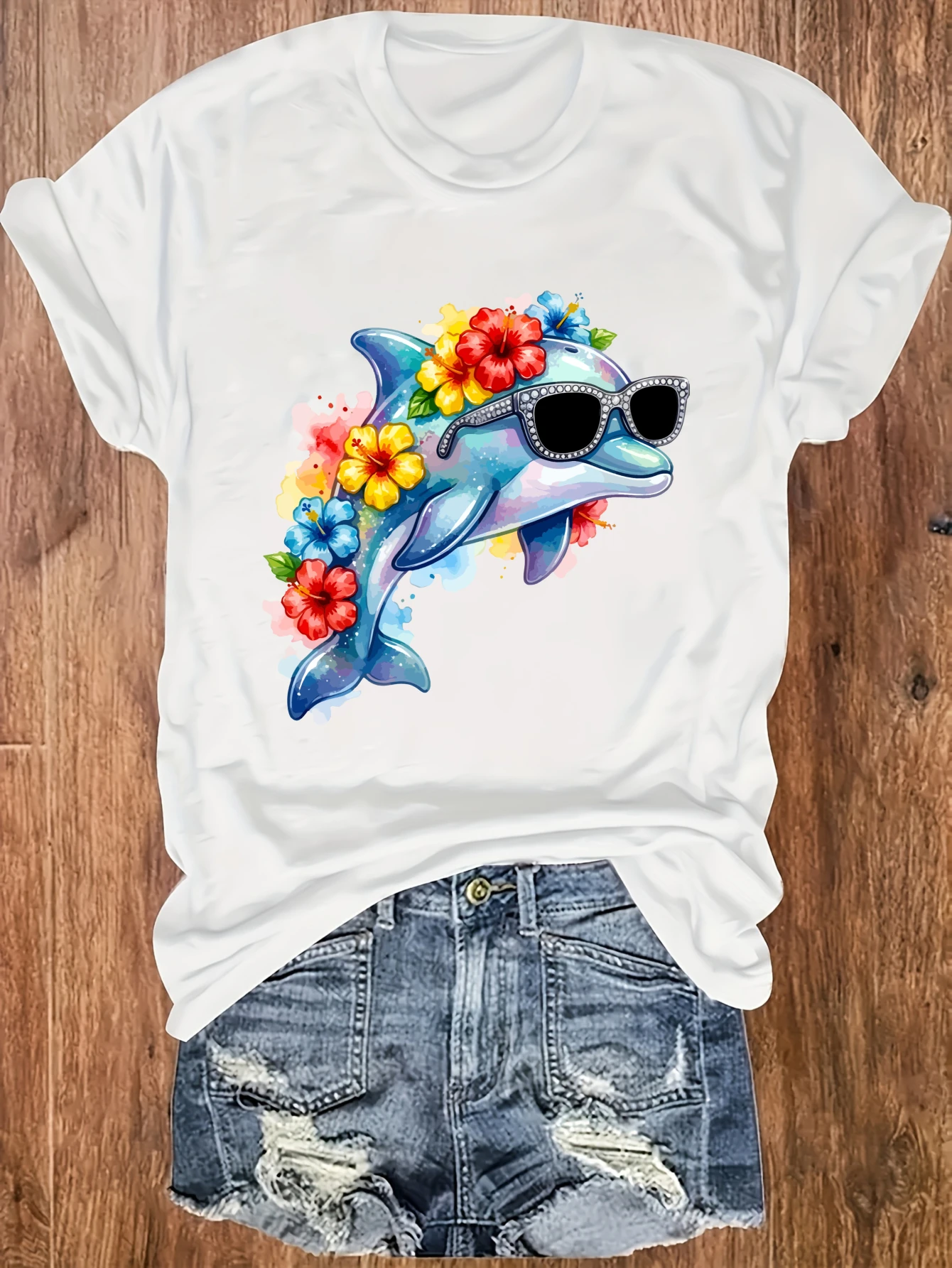 women's plus size tank top Dolphin With Flowers And Sunglasses Suitable for sports and daily wear Summer casual shirt sleeveless
women's plus size tank top Dolphin With Flowers And Sunglasses Suitable for sports and daily wear Summer casual shirt sleeveless