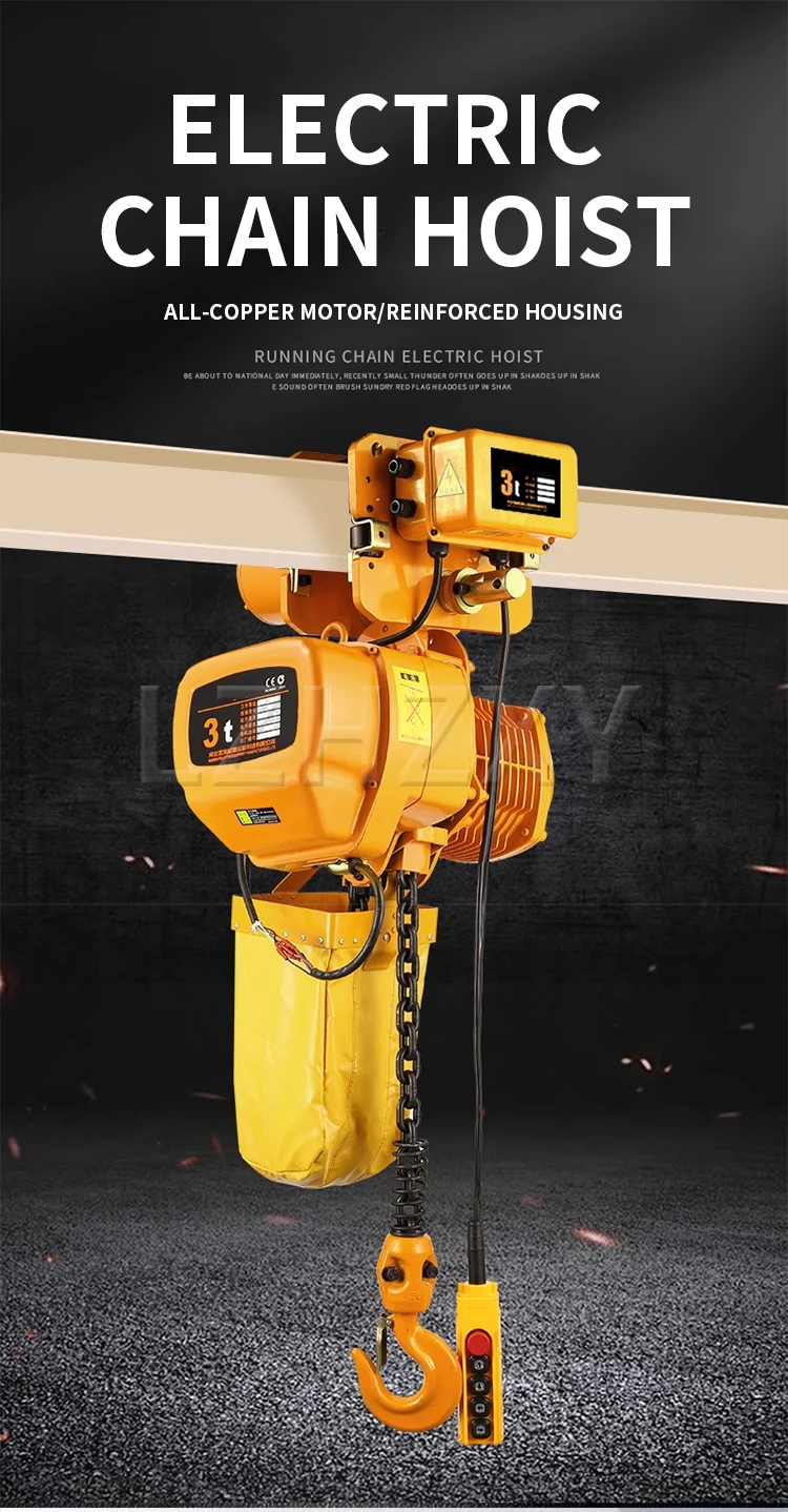 Double chain with moving wheel Electric chain hoist 1 ton 2 ton T-type chain crane 380V explosion-proof hoist
Double chain with moving wheel Electric chain hoist 1 ton 2 ton T-type chain crane 380V explosion-proof hoist