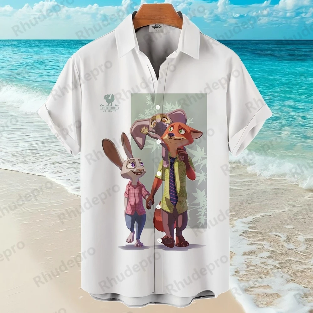 Disney 2025 Cruise Hawaiian Print Shirt Men's Women Fashion Button Short Sleeve Shirt Zootopia Camisas Hawaianas Divertidas
Disney 2025 Cruise Hawaiian Print Shirt Men's Women Fashion Button Short Sleeve Shirt Zootopia Camisas Hawaianas Divertidas
