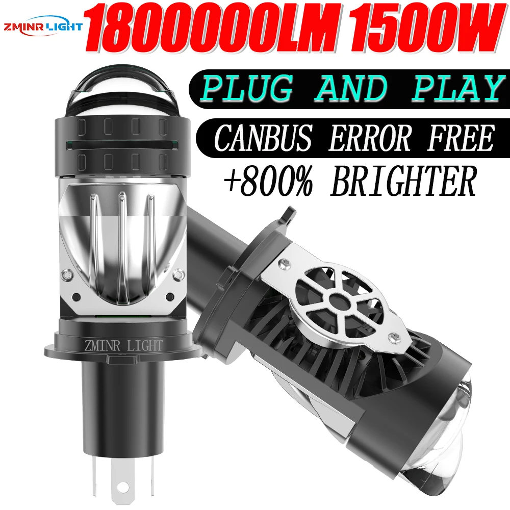Автомобильные фары H4 Bi LED с линзой, CANBUS, 1800000 лм, суперяркие, мини-проектор, двухрежимные (ближний/дальний свет), Plug&Play для автомобилей и мотоциклов
Автомобильные фары H4 Bi LED с линзой, CANBUS, 1800000 лм, суперяркие, мини-проектор, двухрежимные (ближний/дальний свет), Plug&Play для автомобилей и мотоциклов