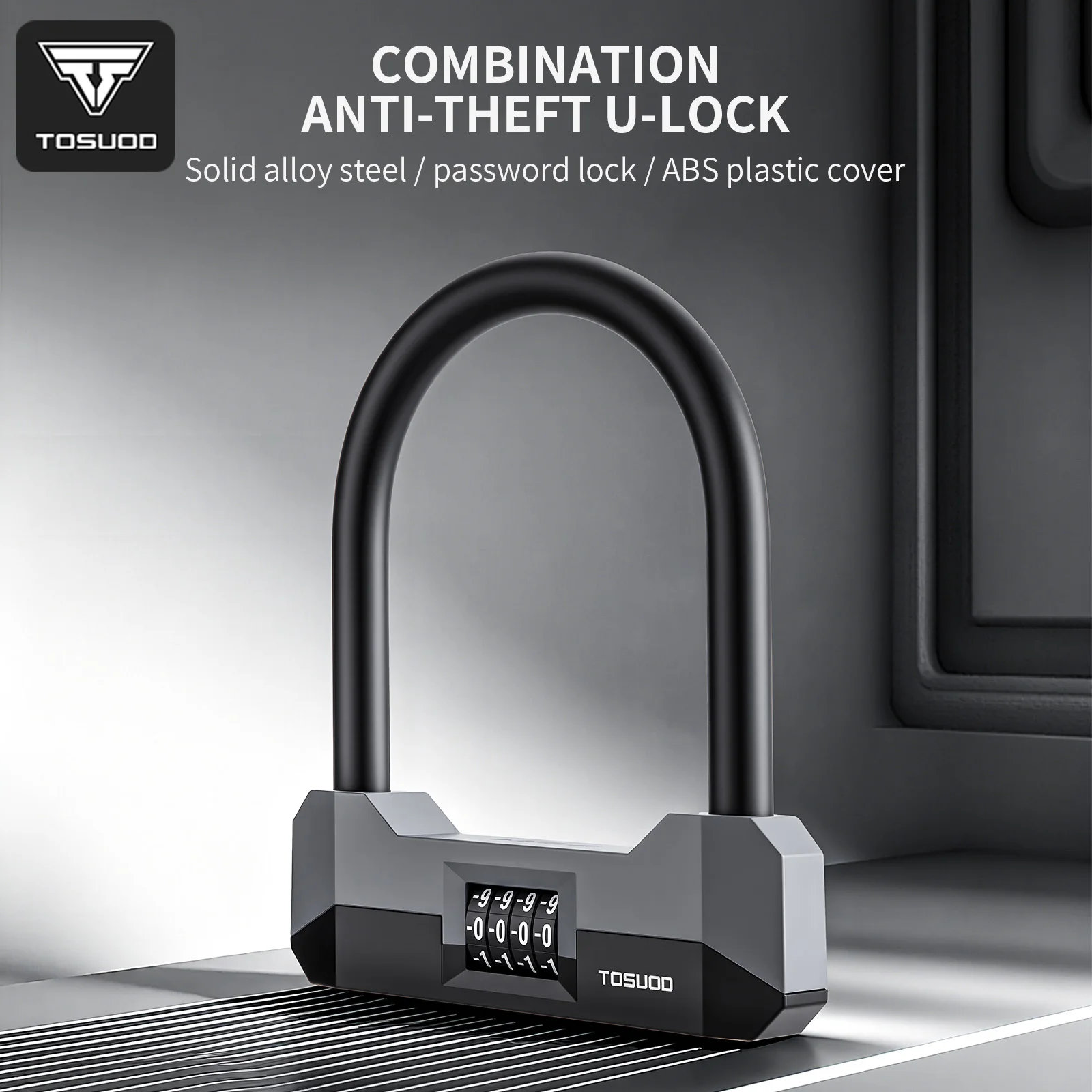 TOSUOD 4-Digit U-Shaped Combination Bicycle U-Lock Has The Functions Of Resetting The Password And Retrieving The Password Lock
TOSUOD 4-Digit U-Shaped Combination Bicycle U-Lock Has The Functions Of Resetting The Password And Retrieving The Password Lock