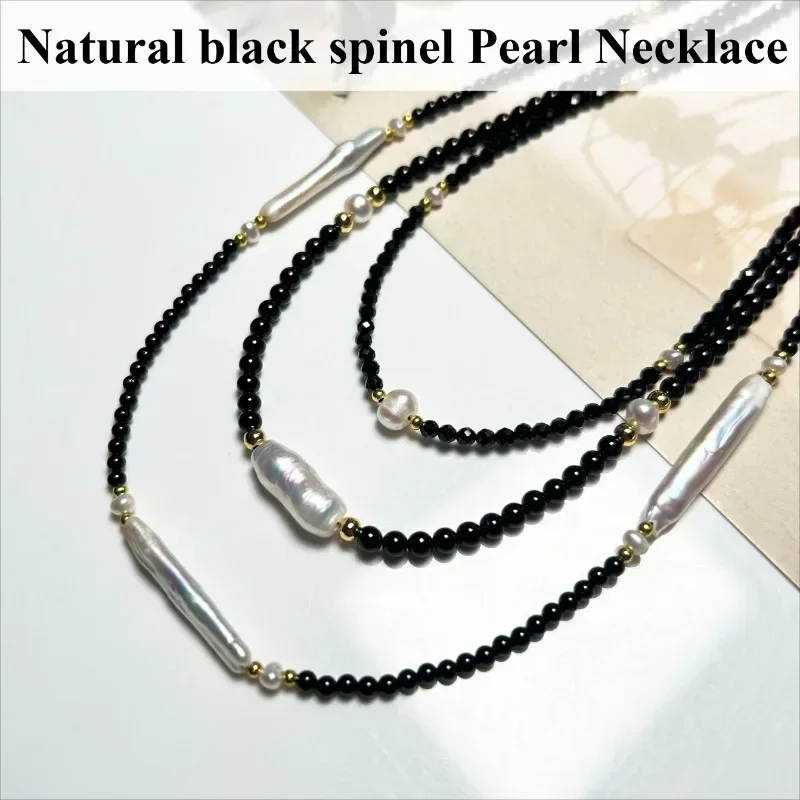 Top Natural Black Spinel Pearl Necklace Multiple Styles Female Fashion Simple Versatile For Daily Personalized Necklace Jewelry
Top Natural Black Spinel Pearl Necklace Multiple Styles Female Fashion Simple Versatile For Daily Personalized Necklace Jewelry