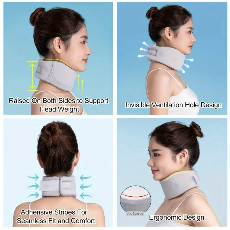 Neck Brace Cervical Collar Relief Neck Pain Neck Support High Density Sponge Keep Vertebrae Stable For Cervical Spine Pressure
Neck Brace Cervical Collar Relief Neck Pain Neck Support High Density Sponge Keep Vertebrae Stable For Cervical Spine Pressure