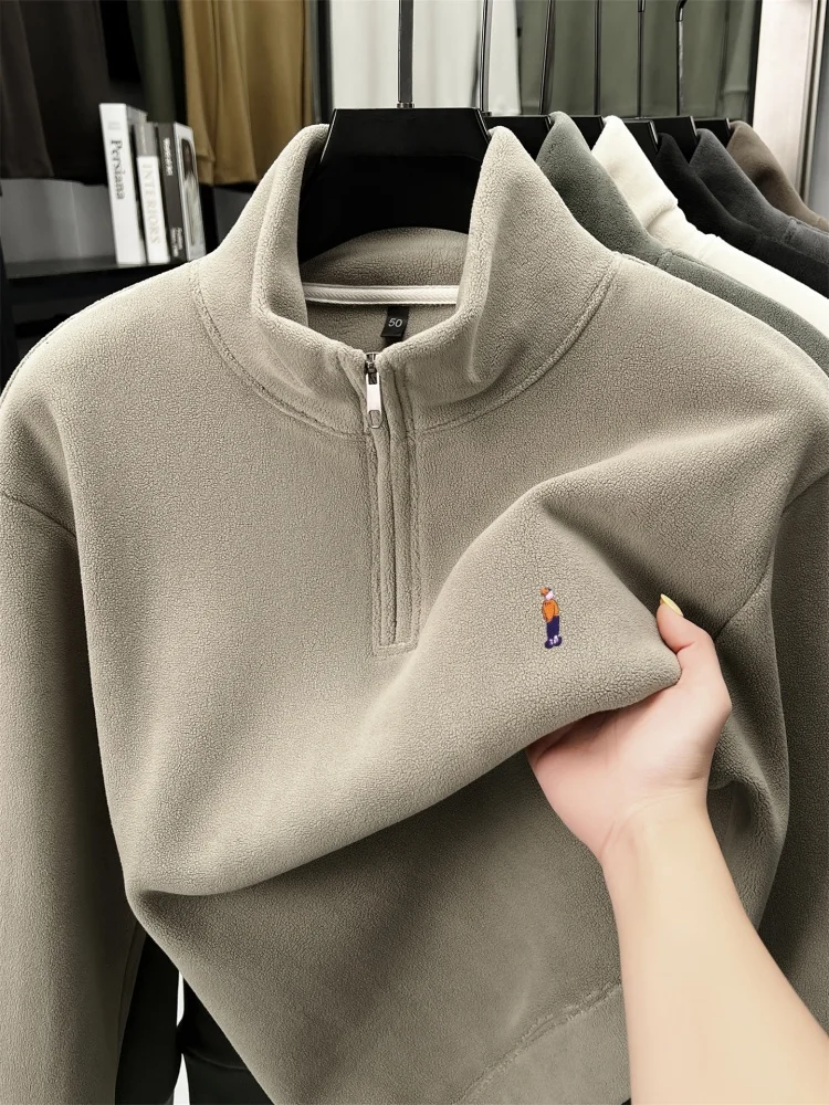 Высокое качество бренда мужской спортивной одежды новая половина молнии стоять воротник осень зима утолщение теплый плюшевый изысканный вышивка пуловер
Высокое качество бренда мужской спортивной одежды новая половина молнии стоять воротник осень зима утолщение теплый плюшевый изысканный вышивка пуловер