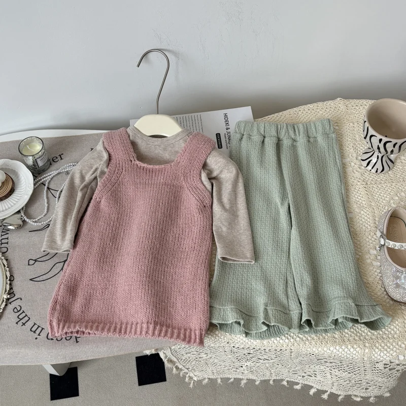 XH-Girl's Knitted Dress Suit Spring New Korean Style Sweet Pink Casual All-Match Slip Dress Fashion for Little Girls
XH-Girl's Knitted Dress Suit Spring New Korean Style Sweet Pink Casual All-Match Slip Dress Fashion for Little Girls