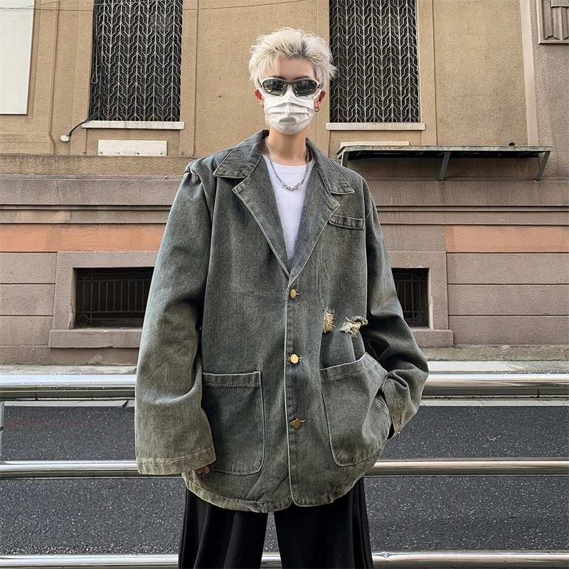 Denim Long Sleeve 2024 Large Size Luxury Menswear Men's Casual Social Spring Autumn Tied Jacket Male Jeans Vintage Clothing Y53
Denim Long Sleeve 2024 Large Size Luxury Menswear Men's Casual Social Spring Autumn Tied Jacket Male Jeans Vintage Clothing Y53