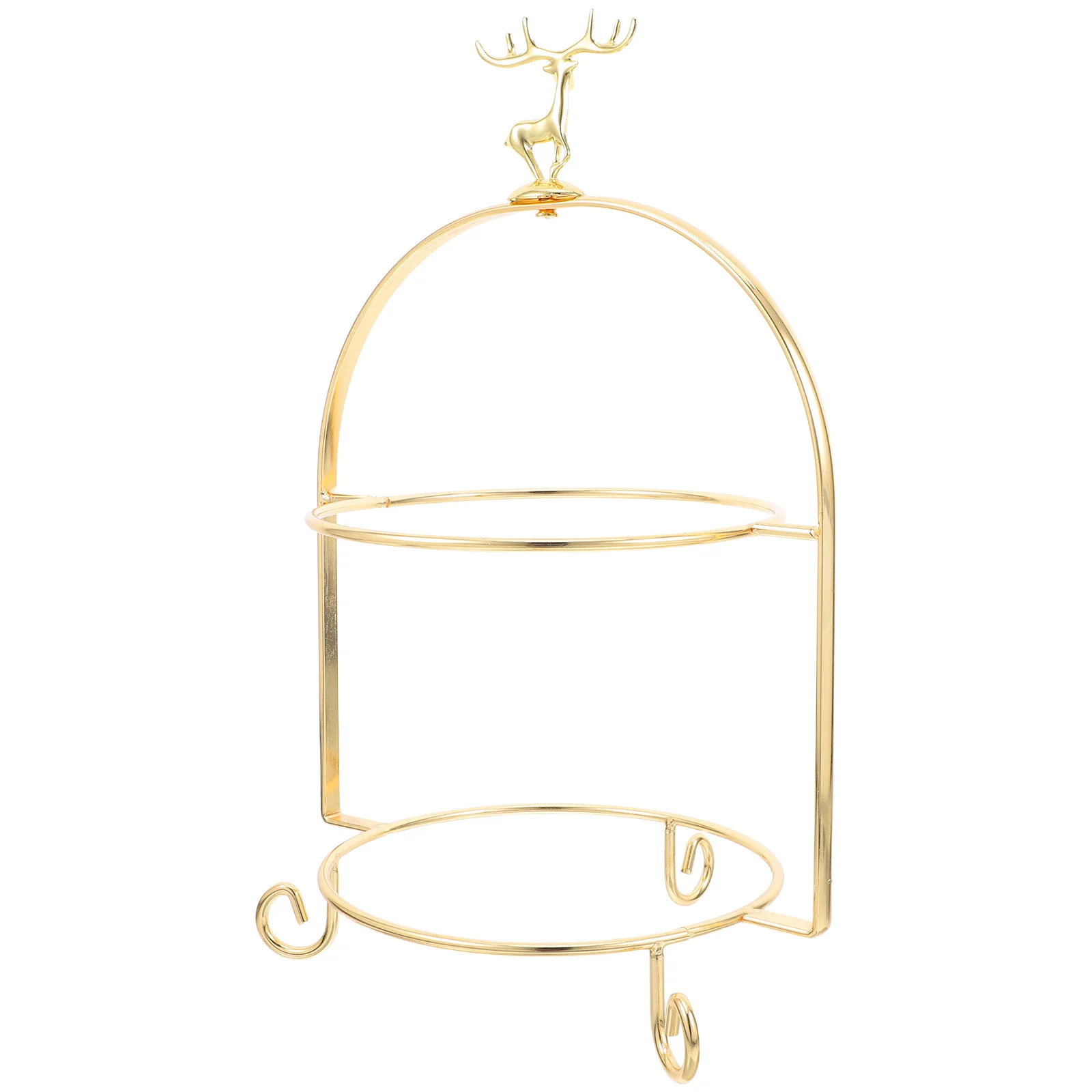 European-style Two-layer Cake Stand Household Holder Stands Snack Display Iron Dessert Decoration for Table
European-style Two-layer Cake Stand Household Holder Stands Snack Display Iron Dessert Decoration for Table