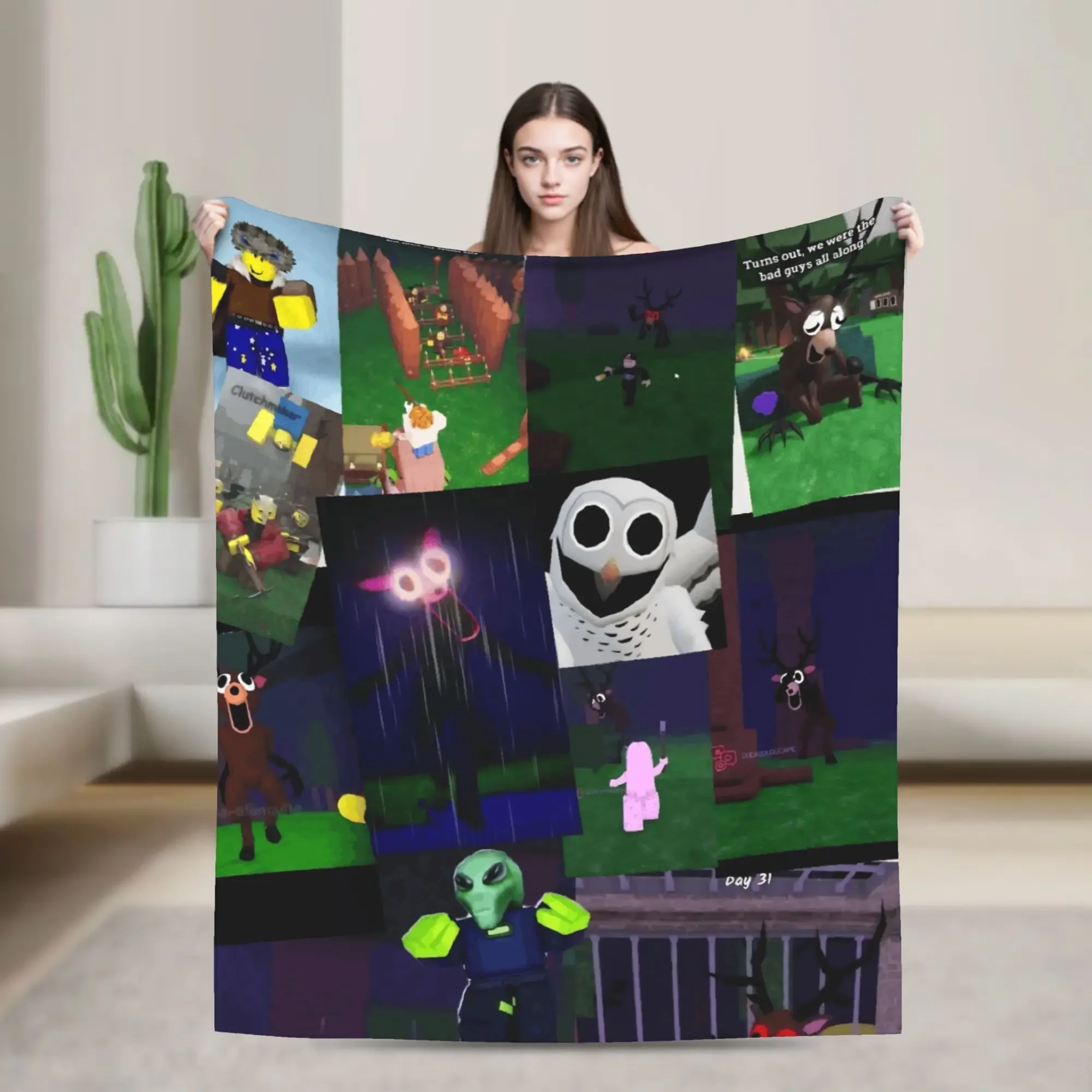 Cozy Plush Throw Blanket for Outdoor Adventures Travel and Home Use Soft Flannel Bedspread
Cozy Plush Throw Blanket for Outdoor Adventures Travel and Home Use Soft Flannel Bedspread