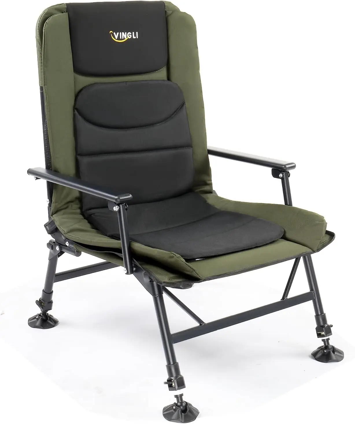 VINGLI Oversized Fishing Chair Heavy Duty Support 440 LBS, 160° Freely Adjustable Reclining Folding Chairs Lounge Travel Outdoor
VINGLI Oversized Fishing Chair Heavy Duty Support 440 LBS, 160° Freely Adjustable Reclining Folding Chairs Lounge Travel Outdoor