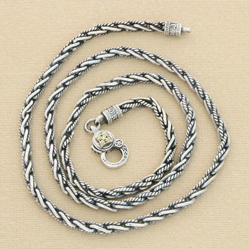 Fried Dough Twists Necklace Male Fashion High level Hip Hop ins Fashion Brand Neckchain 925 Sterling Silver Thick Chain Male Acc
Fried Dough Twists Necklace Male Fashion High level Hip Hop ins Fashion Brand Neckchain 925 Sterling Silver Thick Chain Male Acc
