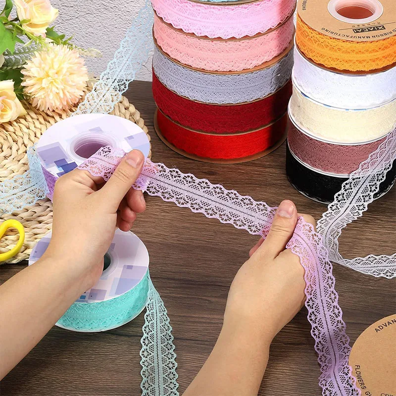 2/5Yards Polyester Colorful Lace for DIY Sewing Handmade Materials Ribbon Sewing Lace Kintted Fabric Handmade Accessories
2/5Yards Polyester Colorful Lace for DIY Sewing Handmade Materials Ribbon Sewing Lace Kintted Fabric Handmade Accessories
