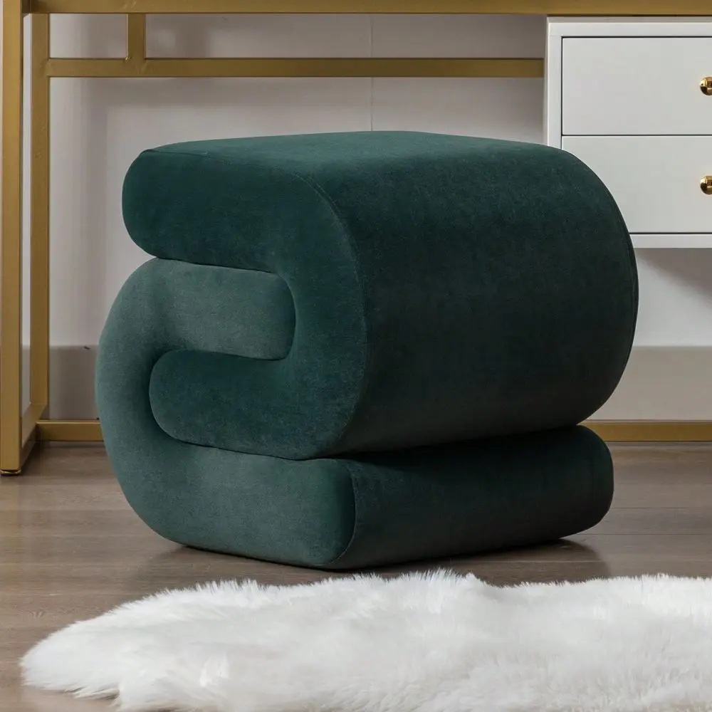 Pouf Ottoman Upholstered Ottoman Comfy Small Ottoman With SShape Exquisite Small Foot Stool Vanity Chair For Living Room
Pouf Ottoman Upholstered Ottoman Comfy Small Ottoman With SShape Exquisite Small Foot Stool Vanity Chair For Living Room
