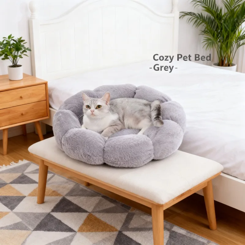 Закрытая кровать для кошек на осень и зиму, теплые товары для домашних животных, цветочный кошачий домик
Закрытая кровать для кошек на осень и зиму, теплые товары для домашних животных, цветочный кошачий домик