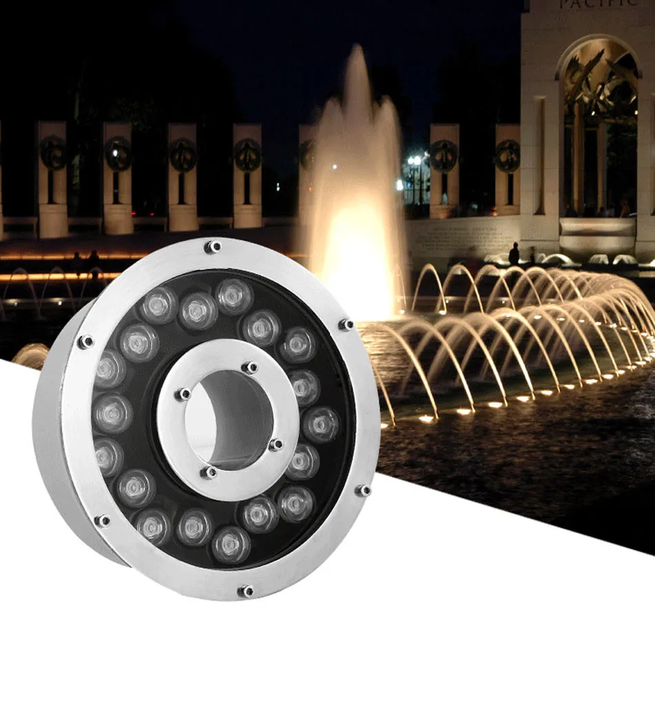 18 Вт 24 Вт фонтанный светильник из нержавеющей стали водонепроницаемый подводный светодиодный светильник для бассейна IP68 теплый белый лазерный свет фонтан
18 Вт 24 Вт фонтанный светильник из нержавеющей стали водонепроницаемый подводный светодиодный светильник для бассейна IP68 теплый белый лазерный свет фонтан
