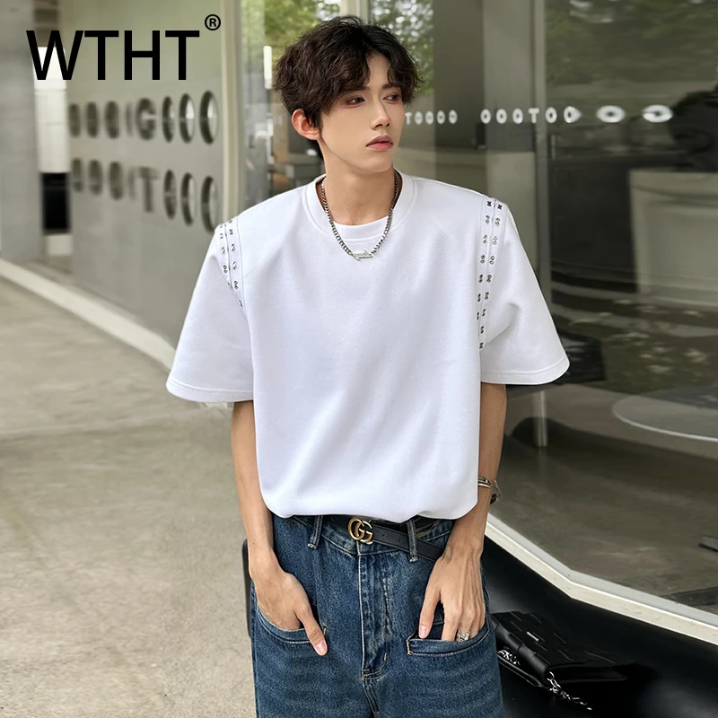 WTHT модные новые мужские металлические подплечники, однотонные футболки, модные повседневные топы с круглым вырезом и короткими рукавами, мужские топы, лето 2023, 2A0393
WTHT модные новые мужские металлические подплечники, однотонные футболки, модные повседневные топы с круглым вырезом и короткими рукавами, мужские топы, лето 2023, 2A0393