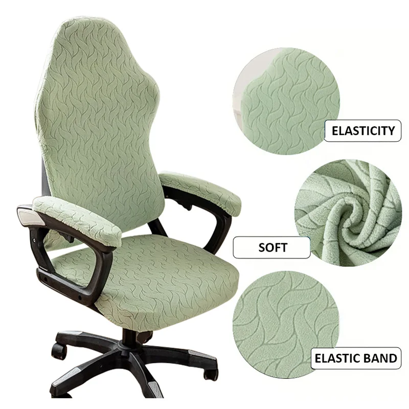 4pcs/set Gaming Office Chair Covers Elastic Jacquard Computer Armchair Slipcover Rotating Chair Protector Office Decoration
4pcs/set Gaming Office Chair Covers Elastic Jacquard Computer Armchair Slipcover Rotating Chair Protector Office Decoration