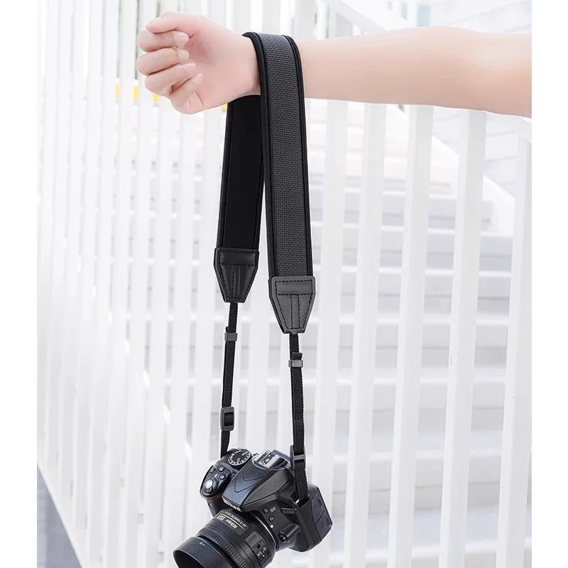 Black Camera Strap Adjustable Elastic Neoprene Thick Anti-slip Shoulder Neck Belt For Nikon Canon Sony Panasonic SLR DSLR
Black Camera Strap Adjustable Elastic Neoprene Thick Anti-slip Shoulder Neck Belt For Nikon Canon Sony Panasonic SLR DSLR