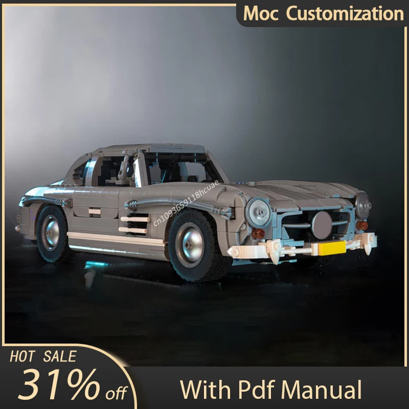 1452pcs MOC-10262 Sports Car of The Century Mercedeses 300SL Gullwing Coupe Model Building Blocks Assembly Bricks Toys Kids Gift
1452pcs MOC-10262 Sports Car of The Century Mercedeses 300SL Gullwing Coupe Model Building Blocks Assembly Bricks Toys Kids Gift