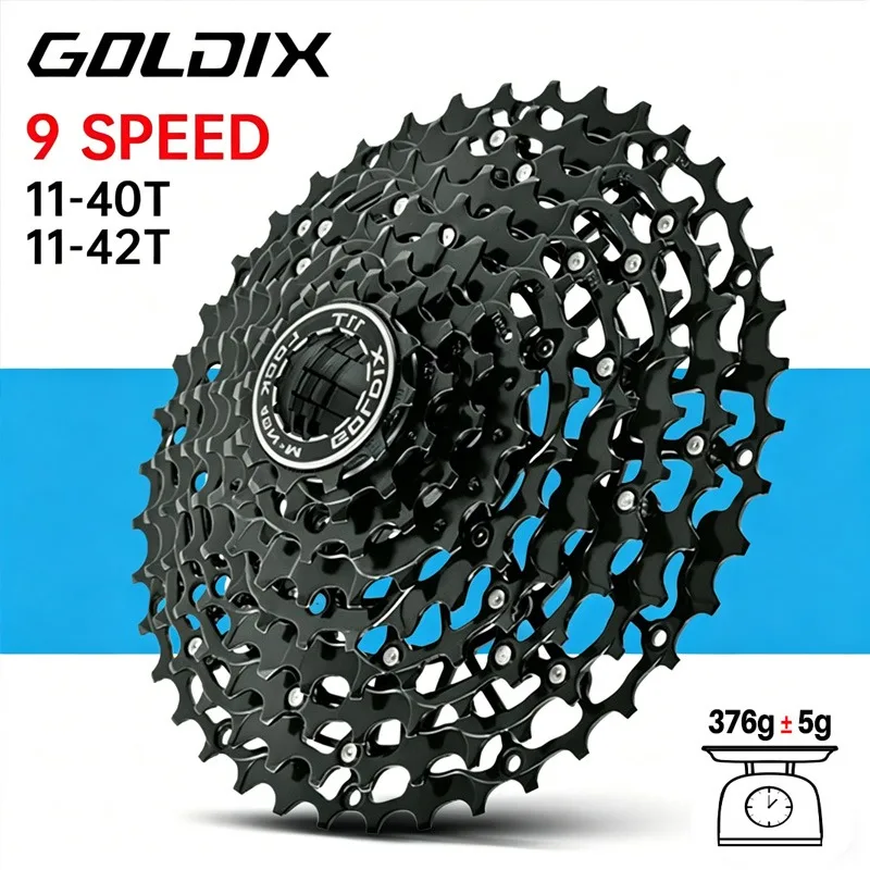 GOLDIX 9 speed cassette 11 40 42 For Shimano HG Ultralight Mountain Bike Cassette freewheel Hollowed out 9-speed mtb cassette
GOLDIX 9 speed cassette 11 40 42 For Shimano HG Ultralight Mountain Bike Cassette freewheel Hollowed out 9-speed mtb cassette