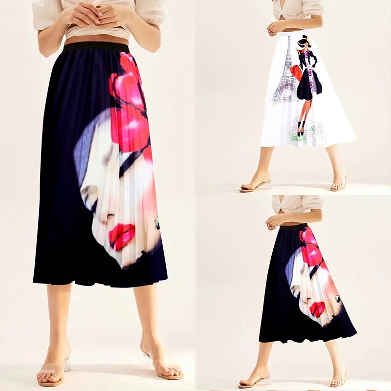 New Arrival Sweet and Fresh European Style Icon Printed Skirt for Women Wholesale skirts
New Arrival Sweet and Fresh European Style Icon Printed Skirt for Women Wholesale skirts