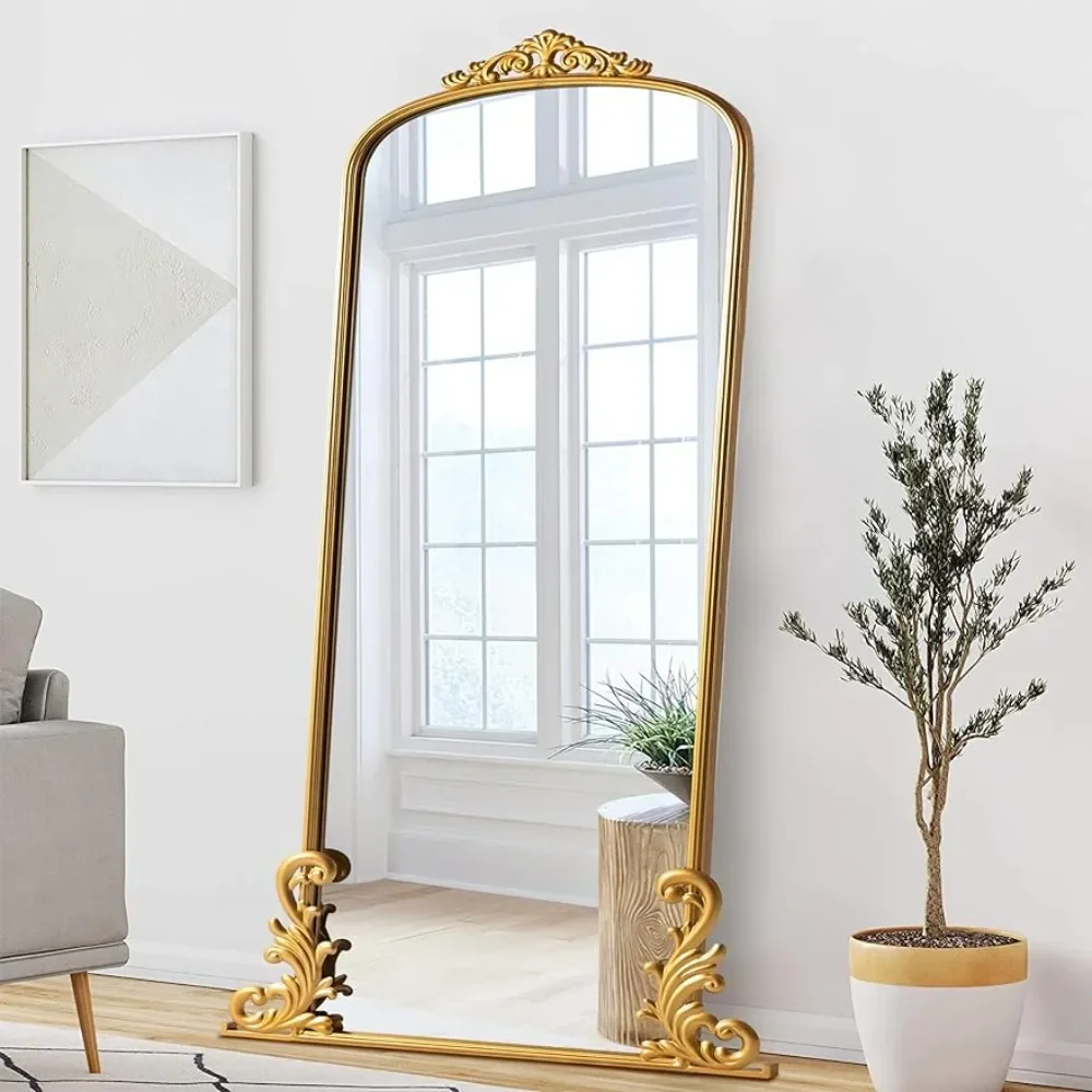 Vintage Mirror Arched Full Length Mirror Carved Metal Frame Floor Mirror for Home Decor Bathroom Entryways Freight Free Mirrors
Vintage Mirror Arched Full Length Mirror Carved Metal Frame Floor Mirror for Home Decor Bathroom Entryways Freight Free Mirrors