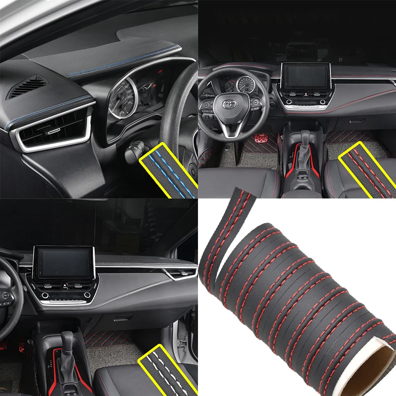Car Self-adhesive Moulding Trim Car Interior Door Dashboard Leather Decoration Line DIY Braid Strip Car Decoration Stickers
Car Self-adhesive Moulding Trim Car Interior Door Dashboard Leather Decoration Line DIY Braid Strip Car Decoration Stickers